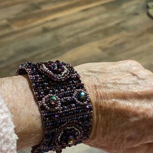 Beaded Purple Bracelet